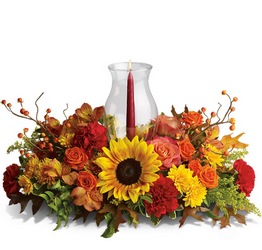 Delight-fall Centerpiece from Kinsch Village Florist, flower shop in Palatine, IL
