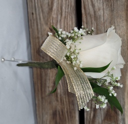 Pin-On Boutonniere from Kinsch Village Florist, flower shop in Palatine, IL