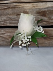 Pin-On Boutonniere from Kinsch Village Florist, flower shop in Palatine, IL