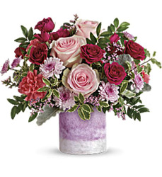 Teleflora's Washed In Pink Bouquet from Kinsch Village Florist, flower shop in Palatine, IL