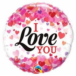 I Love You Mylar Balloon from Kinsch Village Florist, flower shop in Palatine, IL